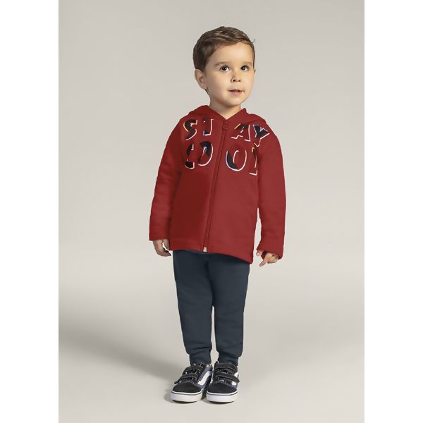 Conjunto de Moletom Infantil Masculino Jaqueta Capuz Stay Cool - Brandili 54927